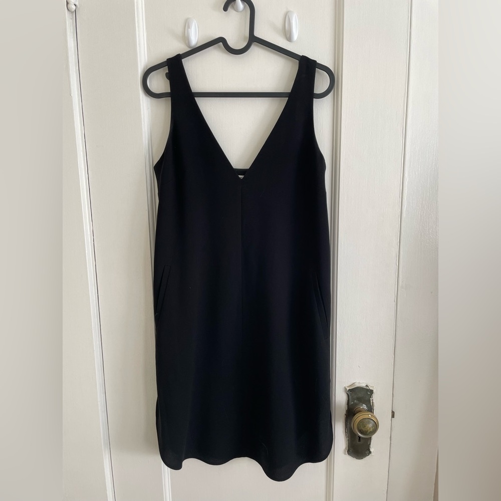 T by Alexander Wang slip style black dress